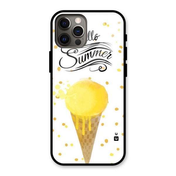 Ice Cream Summer Glass Back Case for iPhone 12 Pro
