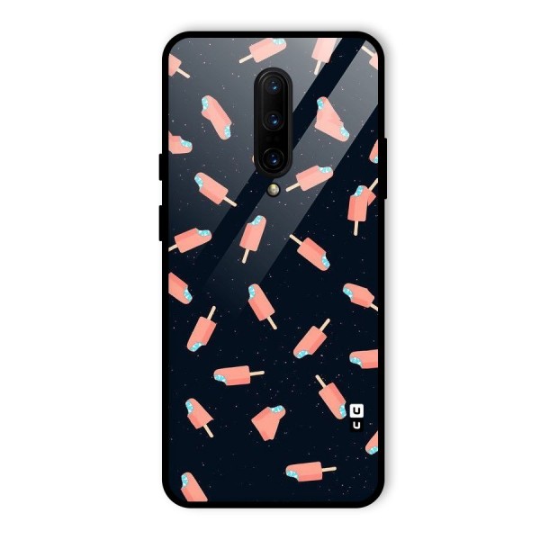 Icy Pattern Glass Back Case for OnePlus 7 Pro