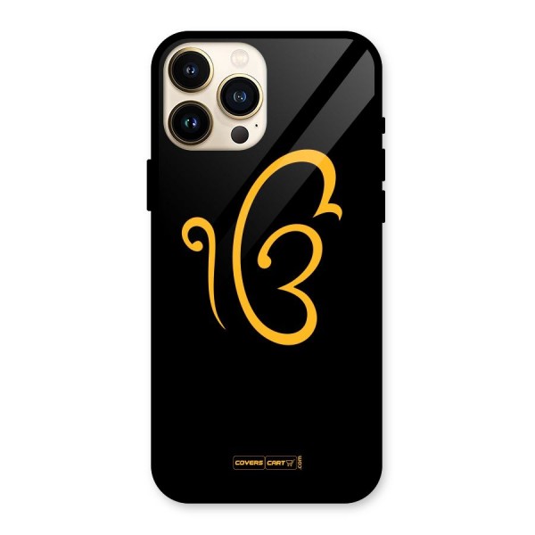 Ik Onkar Glass Back Case for iPhone 13 Pro Max