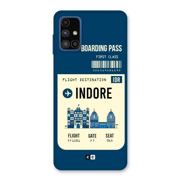 Indore Boarding Pass Back Case for Galaxy M51