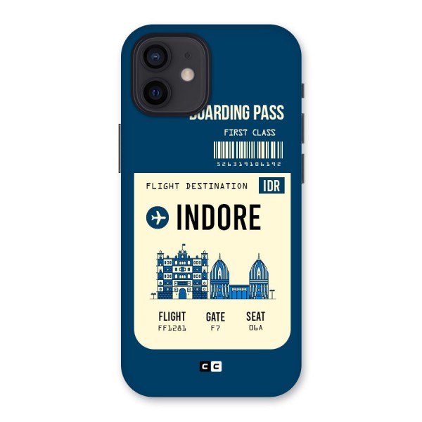 Indore Boarding Pass Back Case for iPhone 12