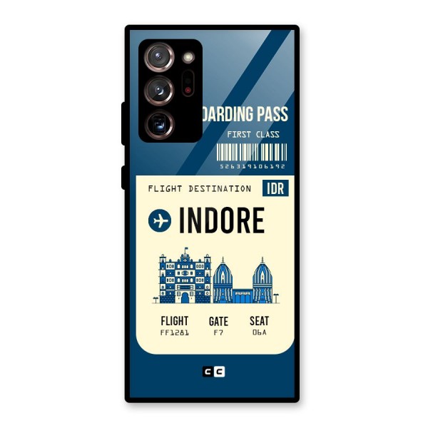 Indore Boarding Pass Glass Back Case for Galaxy Note 20 Ultra