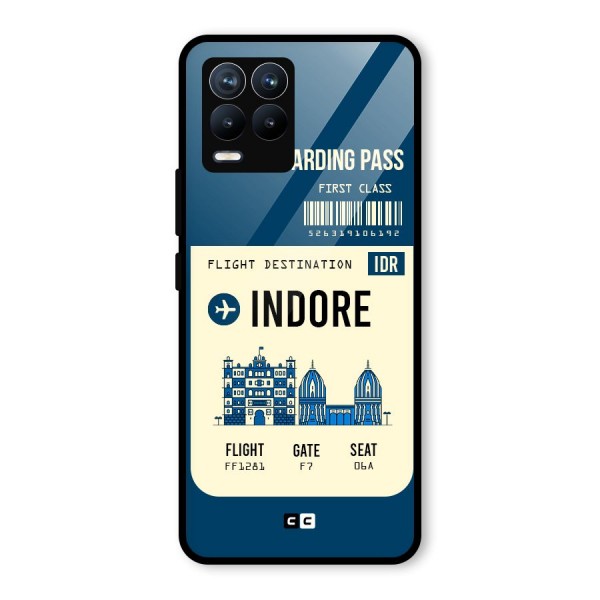 Indore Boarding Pass Glass Back Case for Realme 8