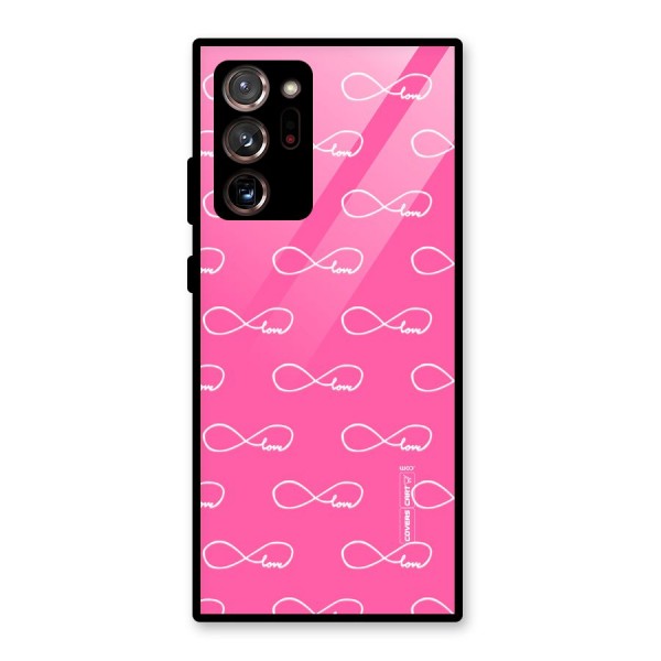 Infinity Love Glass Back Case for Galaxy Note 20 Ultra