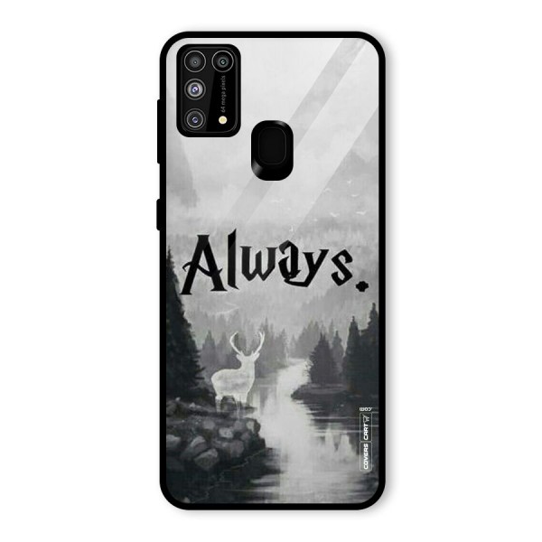 Invisible Deer Glass Back Case for Galaxy M31