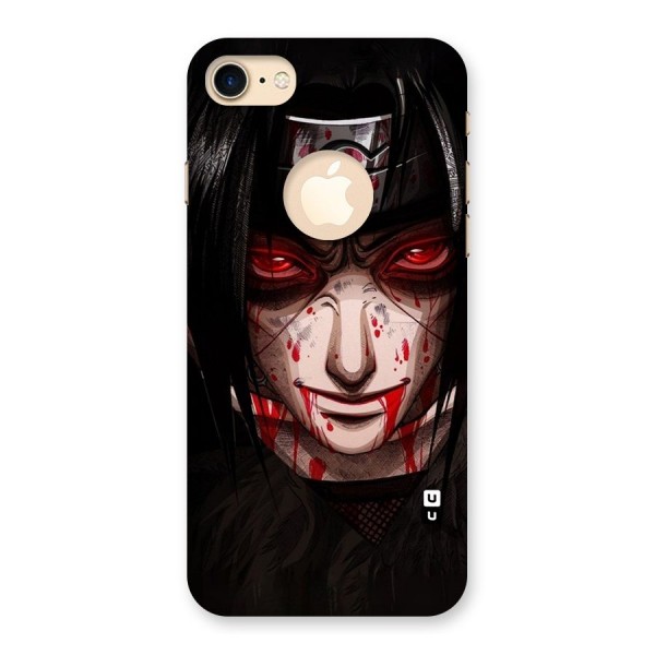 Itachi Uchiha Red Eyes Back Case for iPhone 7 Logo Cut
