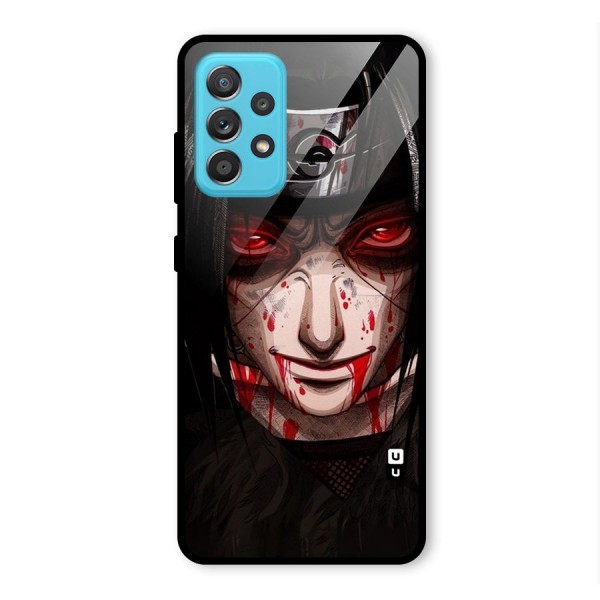 Itachi Uchiha Red Eyes Glass Back Case for Galaxy A52