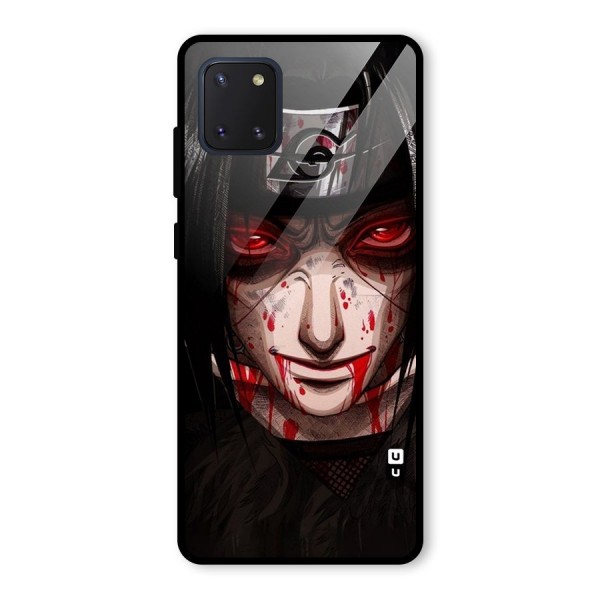Itachi Uchiha Red Eyes Glass Back Case for Galaxy Note 10 Lite