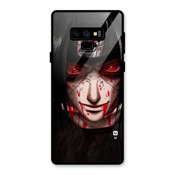 Itachi Uchiha Red Eyes Glass Back Case for Galaxy Note 9