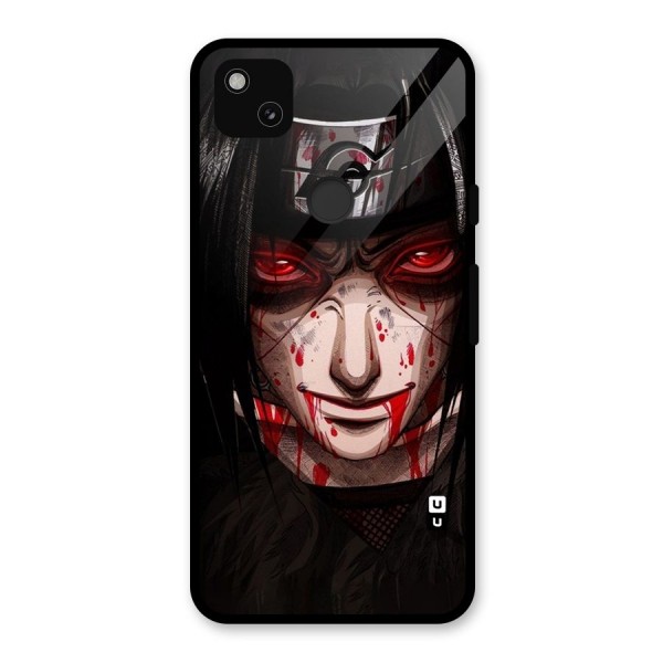 Itachi Uchiha Red Eyes Glass Back Case for Google Pixel 4a