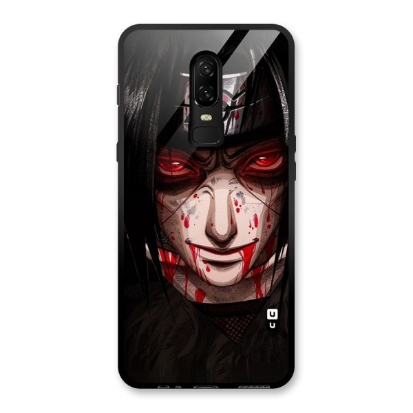 Itachi Uchiha Red Eyes Glass Back Case for OnePlus 6