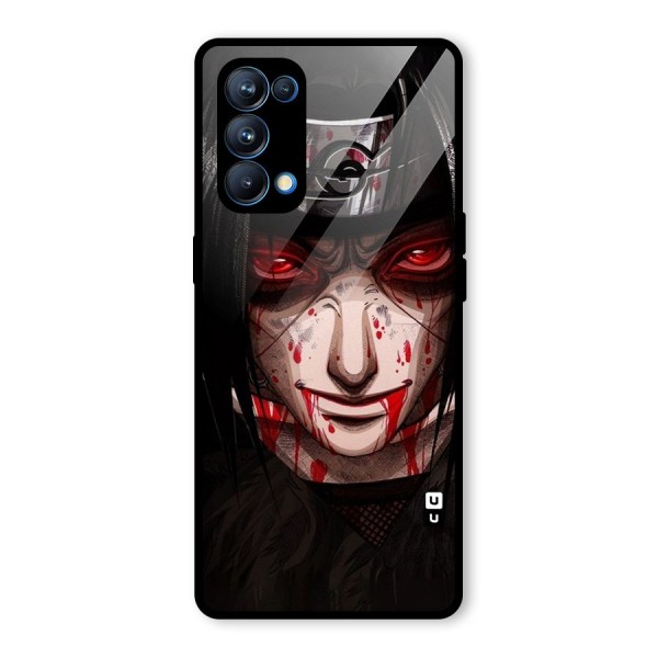 Itachi Uchiha Red Eyes Glass Back Case for Oppo Reno5 Pro 5G