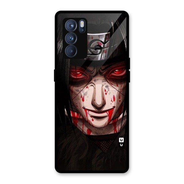 Itachi Uchiha Red Eyes Glass Back Case for Oppo Reno6 Pro 5G