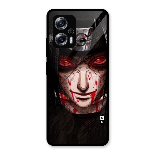 Itachi Uchiha Red Eyes Glass Back Case for Redmi K50i