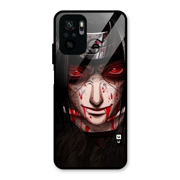 Itachi Uchiha Red Eyes Glass Back Case for Redmi Note 10