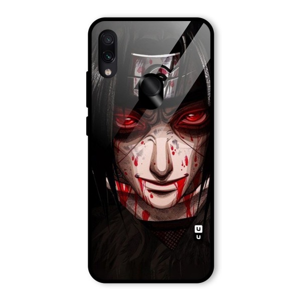 Itachi Uchiha Red Eyes Glass Back Case for Redmi Note 7 Pro
