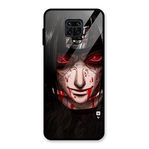 Itachi Uchiha Red Eyes Glass Back Case for Redmi Note 9 Pro Max