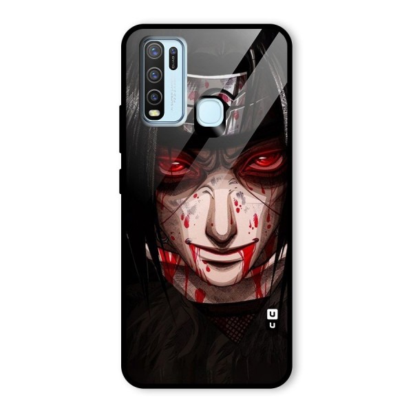 Itachi Uchiha Red Eyes Glass Back Case for Vivo Y30