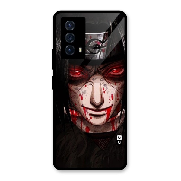 Itachi Uchiha Red Eyes Glass Back Case for Vivo iQOO Z5