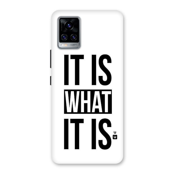 Itis What Itis Back Case for Vivo V20 Pro