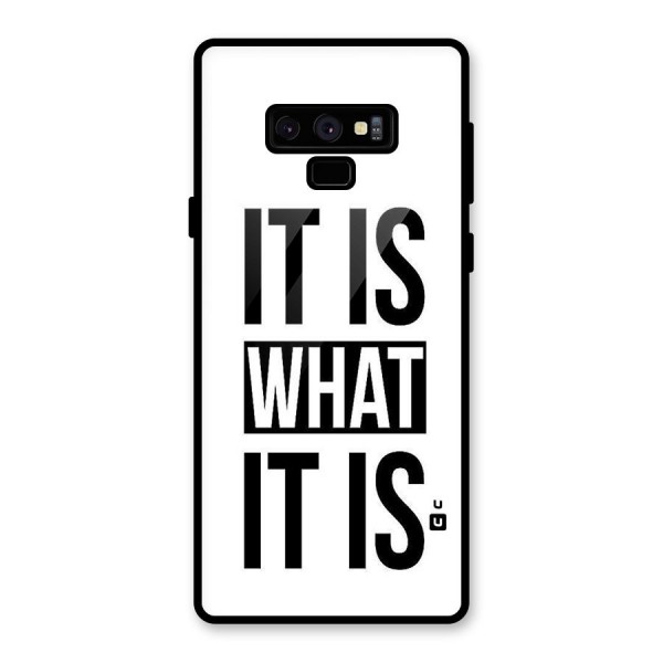 Itis What Itis Glass Back Case for Galaxy Note 9