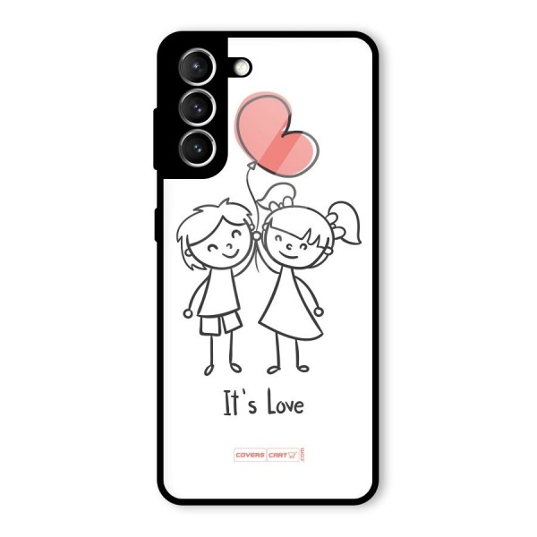 Its Love Glass Back Case for Galaxy S21 5G