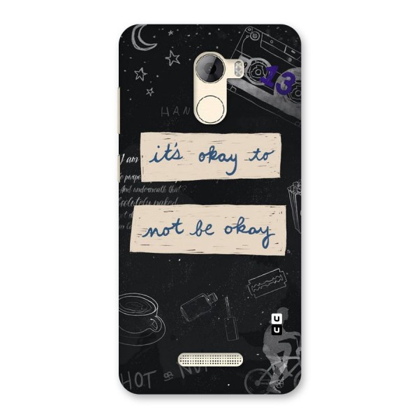 Its Okay Back Case for Gionee A1 LIte