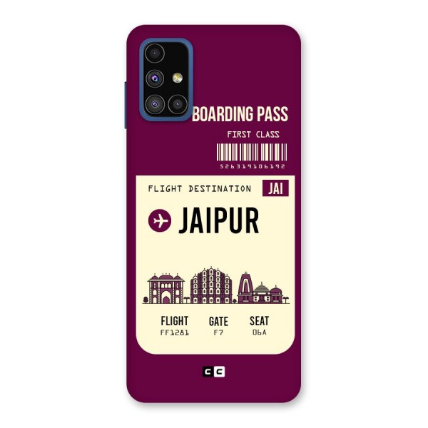 Jaipur Boarding Pass Back Case for Galaxy M51