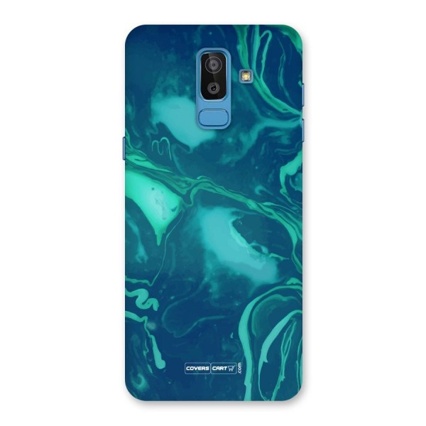 Jazzy Green Marble Texture Back Case for Galaxy On8 (2018)