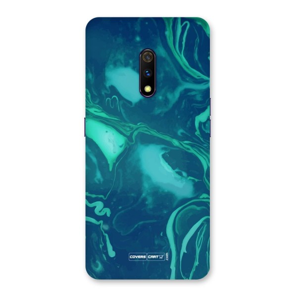 Jazzy Green Marble Texture Back Case for Realme X