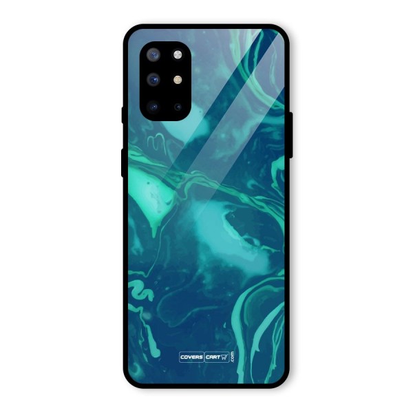 Jazzy Green Marble Texture Glass Back Case for OnePlus 8T