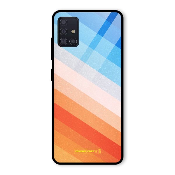 Jazzy Pattern Glass Back Case for Galaxy A51