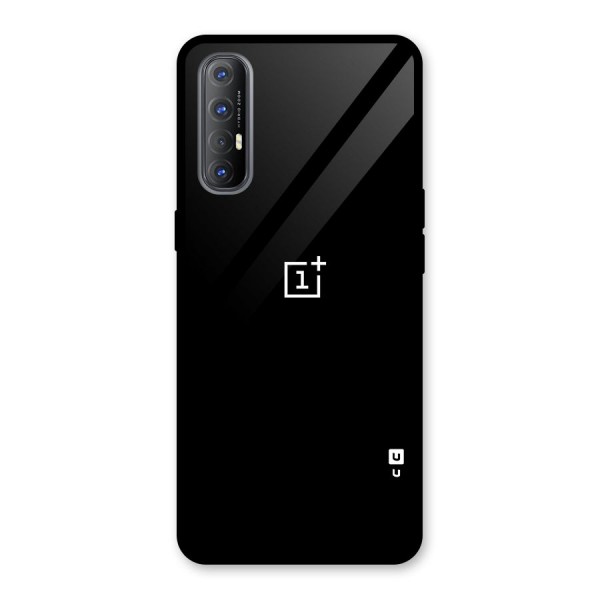 Jet Black OnePlus Special Glass Back Case for Oppo Reno3 Pro