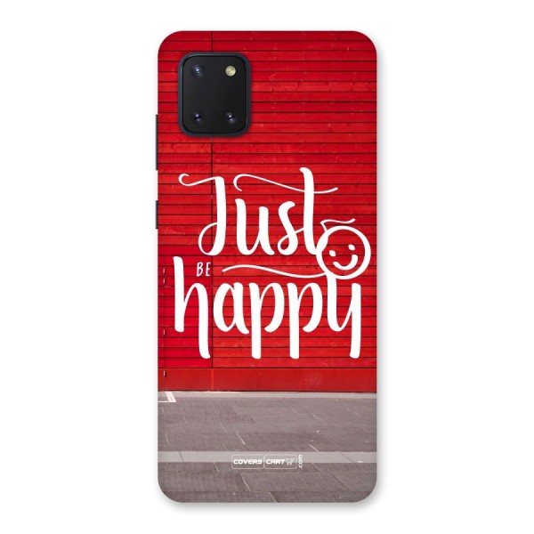 Just Be Happy Back Case for Galaxy Note 10 Lite