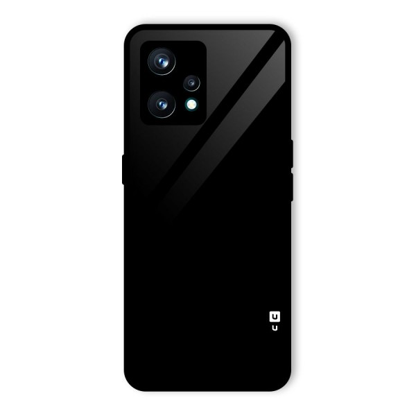 Just Black Glass Back Case for Realme Narzo 50 Pro