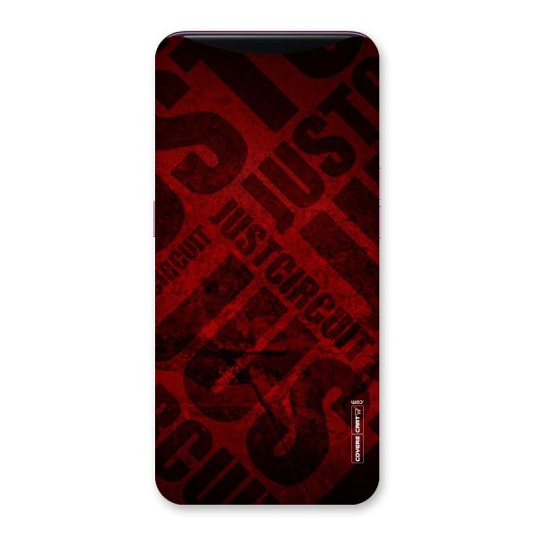 Just Circuit Back Case for Oppo Find X