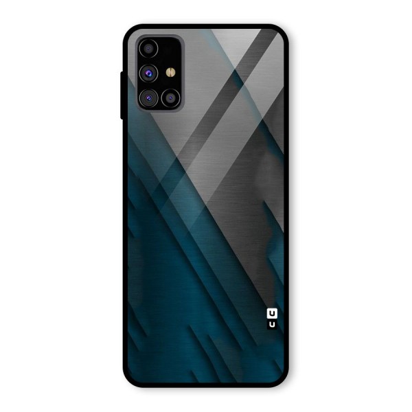 Just Lines Glass Back Case for Galaxy M31s