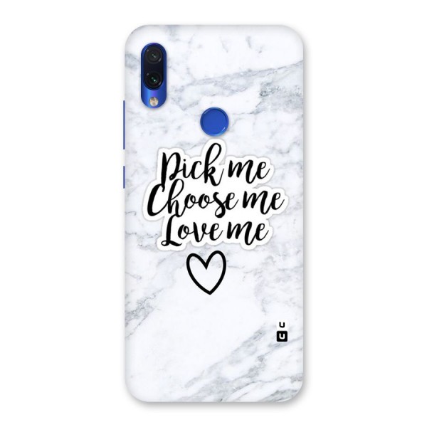 Just Me Back Case for Redmi Note 7