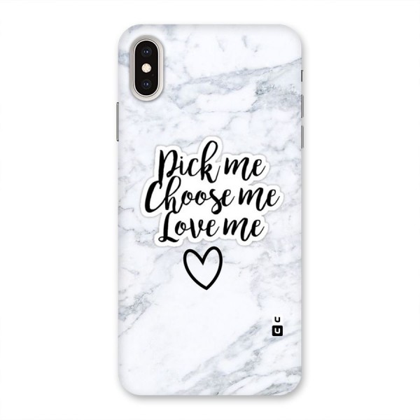 Just Me Back Case for iPhone XS Max