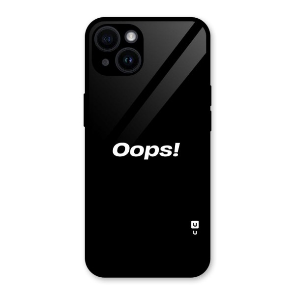 Just Oops Glass Back Case for iPhone 14