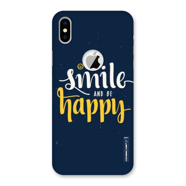 Just Smile Back Case for iPhone X Logo Cut