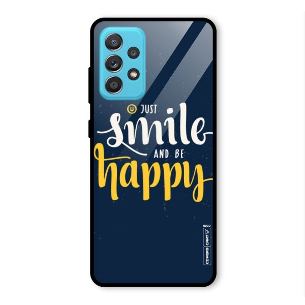 Just Smile Glass Back Case for Galaxy A52s 5G