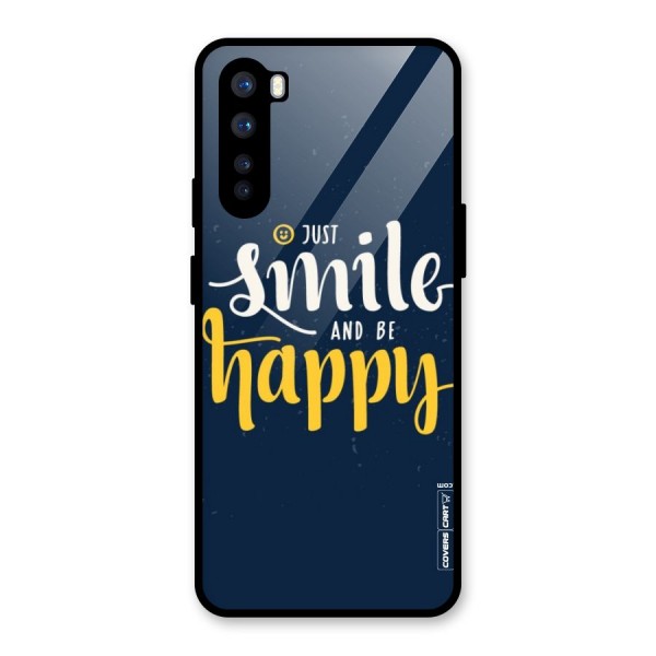Just Smile Glass Back Case for OnePlus Nord