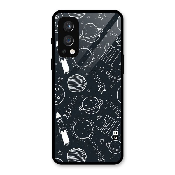 Just Space Things Glass Back Case for OnePlus Nord 2 5G