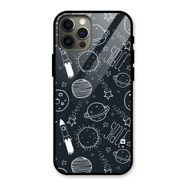 Just Space Things Glass Back Case for iPhone 12 Pro