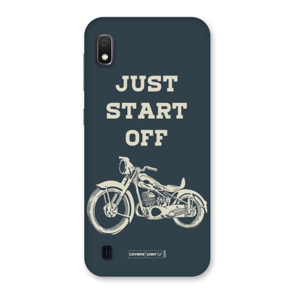 Just Start Off Back Case for Galaxy A10