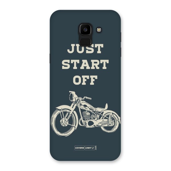 Just Start Off Back Case for Galaxy J6