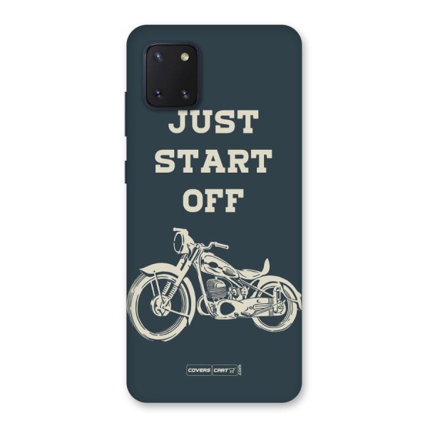 Just Start Off Back Case for Galaxy Note 10 Lite