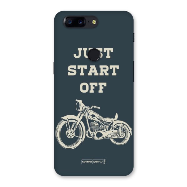 Just Start Off Back Case for OnePlus 5T