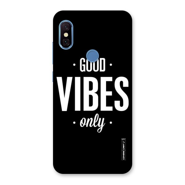 Just Vibes Back Case for Redmi Note 6 Pro